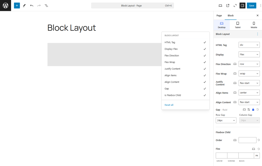 Block Layout - enBlocks