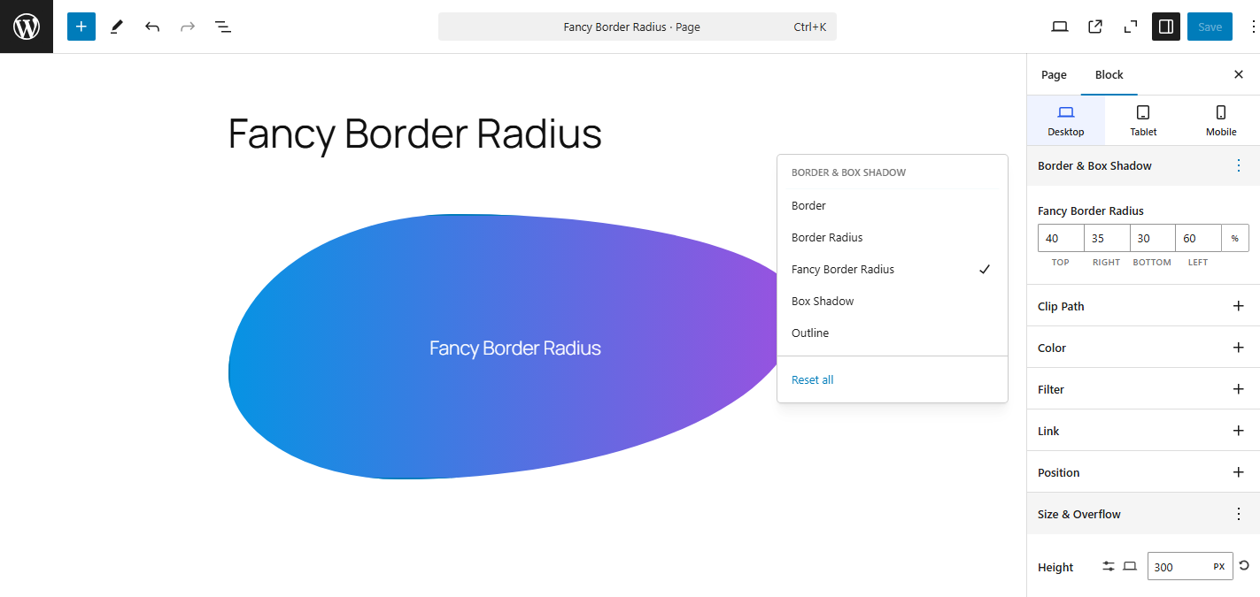 block-extension-fancy-border-radius-screenshot Block Extension Fancy Border Radius Screenshot