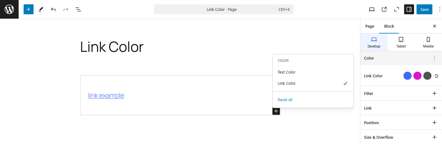 block-extension-link-color-screenshot Block Extension Link Color Screenshot